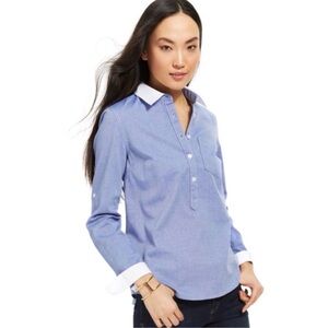 Tommy Hilfiger Long Sleeve Popover Top